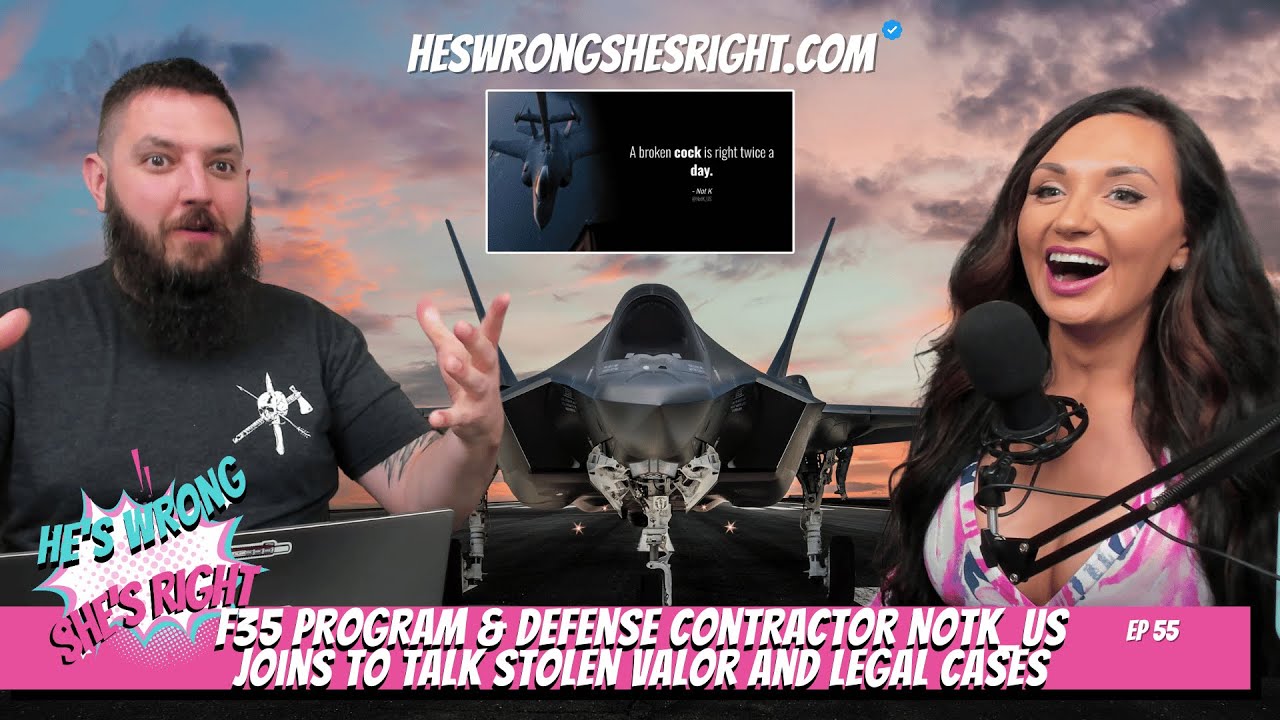 F35 Program & Defense Contractor NotK_US joins to talk Stolen Valor and legal cases - HWSR Ep 55 With Andrew Lemacks and Nóna Lemacks